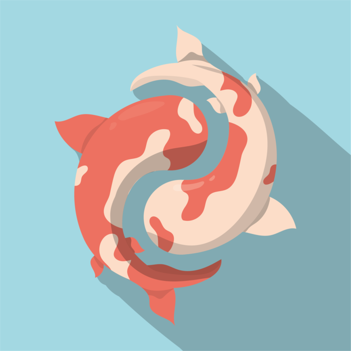 Image of a fish swimming in opposite directions with alt text: 